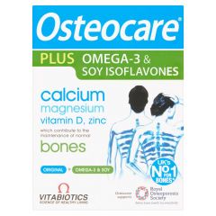 Vitabiotics Osteocare Plus Omega-3 & Soy Isoflavones - 56 Tabs+28 Caps
