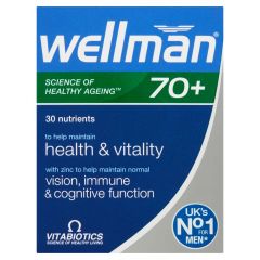 Vitabiotics Wellman 70+ - 30 Tablets
