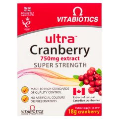 Vitabiotics Ultra Cranberry 750mg - 30 Tablets