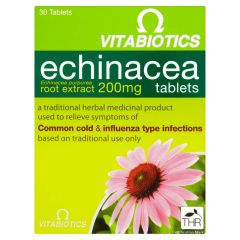 Vitabiotics Echinacea 200mg - 30 Tablets