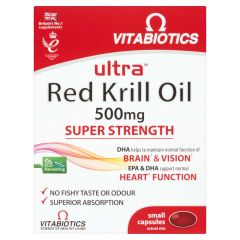 Vitabiotics Ultra Red Krill Oil 500mg - 30 Capsules
