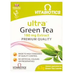 Vitabiotics Ultra Green Tea 180mg Extract - 30 Tablets