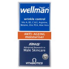 Vitabiotics Wellman Anti-Ageing Moisturiser SPF 15 - 50ml
