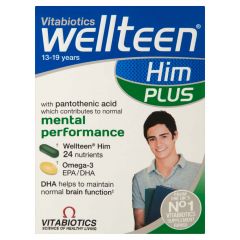 Vitabiotics Wellteen Him Plus - 28 Tablets + 28 Capsules