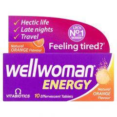 Vitabiotics Wellwoman Energy Natural Orange Flavour - 10 Effervescent Tablets