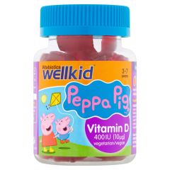 Vitabiotics WellKid Peppa Pig Vitamin D 400 IU (10Âµg) 3-7 Years - 30 Soft Jellies