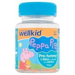 Vitabiotics WellKid Peppa Pig Pro-Tummy Natural Orange Flavour 3-7 Years - 30 Soft Jellies