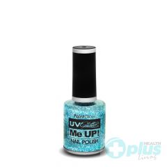 Paintglow UV Neon Glitter Nail Polish 10ml - Ice Blue