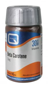 Quest Beta Carotene 15mg - Antioxidant - 30 Tablets