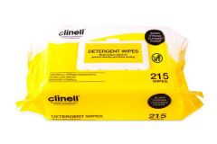 Clinell Detergent Wipes - 215 Pack