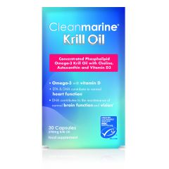 Cleanmarine Krill Oil - 30 x 590mg Capsules