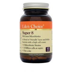 Udos Choice Super 8 Microbiotics 60 Vegecaps 