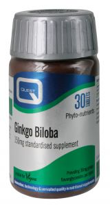 Quest Ginkgo Biloba - 150mg - For Healthy Ageing - 30 Tablets