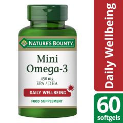 Nature's Bounty Mini Omega-3 450mg EPA/DHA - 60 Mini Softgels 