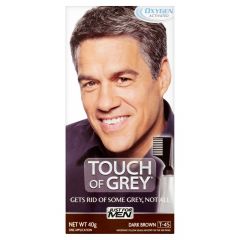 3x Just For Men Touch Of Grey - Dark Brown Grey T-45