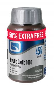 Quest Kyolic Garlic - 1000mg - 50% Extra FREE - 30+15 Tablets