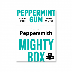 Peppersmith Mighty Box - Peppermint Gum (33 Pieces Approx)