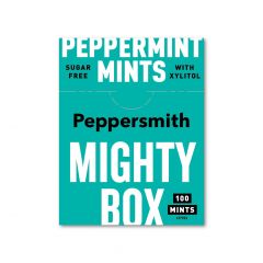 Peppersmith Mighty Box - Peppermint Mints 60g (100 Mints Approx)