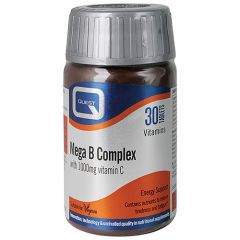Quest Mega B Complex - B Vitamins + Vitamin C - 30 Tablets