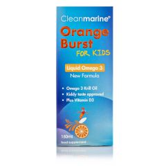 Cleanmarine for Kids Orange Burst Liquid Omega 3 - 150ml