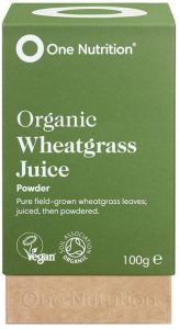 One Nutrition Organic Wheatgrass Juice Powder - 100g 