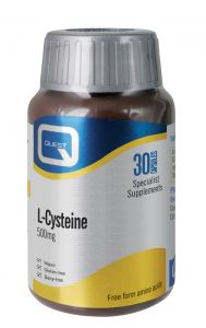 Quest L-Cysteine - 500mg - Healthy Hair & Nails - 30 Capsules