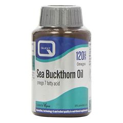 Quest Sea Buckthorn Oil - Omega 7 Fatty Acid - 120 Capsules