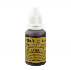 Sugarflair | Edible Droplet Paint Liquid 14ml - Old Gold