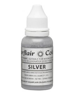 Sugarflair | Edible Droplet Paint Liquid 14ml - Silver