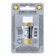Sugarflair | Edible Lustre 2g - Festive Gold