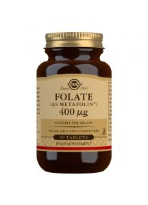 Solgar Folate (as Metafolin) 400 µg - 50 Tablets