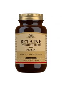 Solgar Betaine Hydrochloride with Pepsin - 100 Tablets