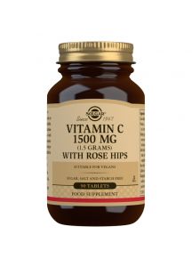 Solgar Vitamin C 1500 mg (1.5 grams) with Rose Hips - 90 Tablets