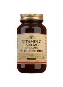 Solgar Vitamin C 1500 mg (1.5 grams) with Rose Hips - 180 Tablets