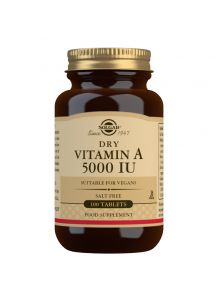 Solgar Dry Vitamin A 5000 IU - 100 Tablets