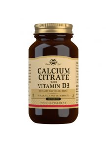 Solgar Calcium Citrate with Vitamin D3 - 240 Tablets