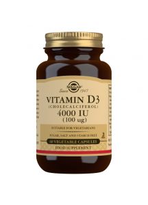 Solgar Vitamin D3 (Cholecalciferol) 4000 IU (100 µg) - 60 Vegicaps