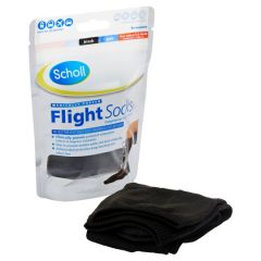 Scholl Footcare - Flight Socks Class I Black - Size 9-12 - One Pair