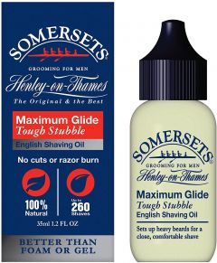 Somersets Shaving Oil for Men - Tough Stubble - 35ml