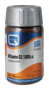 Quest Vitamin D3 1000iu - For Bone Support - 90 Tablets