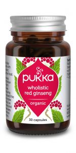 Pukka Herbs Organic Wholistic Red Ginseng - 30 Capsules