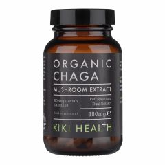 Kiki Health Organic Chaga Mushroom Extract 380mg - 60 Vegicaps