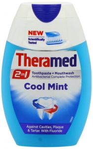 Theramed 2 in 1 Toothpaste & Mouthwash - Cool Mint 75ml