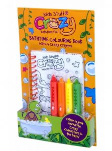 Kids Stuff Crazy Foam Soap - Cool fun for Kids-Bathtime Colouring Book & Crayons