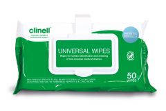 Clinell Universal Wipes Clip - 50 Pack