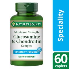 Nature's Bounty Maximum Strength Glucosamine & Chondroitin Complex - 60 Coated Caplets
