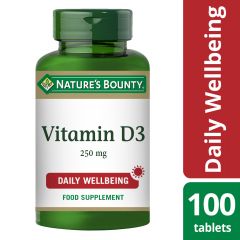 Nature's Bounty Vitamin D3 25µg (1000 IU) - 100 Tablets