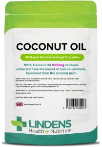 Lindens Coconut Oil 1000mg - 90 Capsules