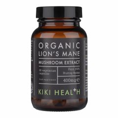 Kiki Health Organic Lion's Mane Mushroom Extract 400mg - 60 Vegicaps
