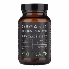 Kiki Health Organic 8 Mushroom Extract Blend 400mg - 60 Vegicaps